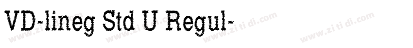 VD-lineg Std U Regul字体转换